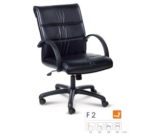 Picture of เก้าอี้ Forte F2 หนัง PVC โยกทั้งตัว ปรับสูงต่ำโดยใช้โช๊คแก๊ส เกาหลี