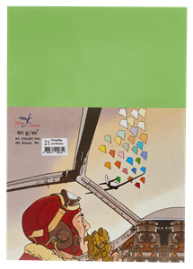 Picture of กระดาษสีถ่ายเอกสารฟลายอิ้ง (Flying) Colours No.21 สีเขียวสด (100 แผ่น)