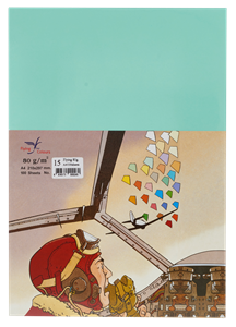 Picture of กระดาษสีถ่ายเอกสารฟลายอิ้ง (Flying) Colours No.15 สีเขียวน้ำทะเล (100 แผ่น)