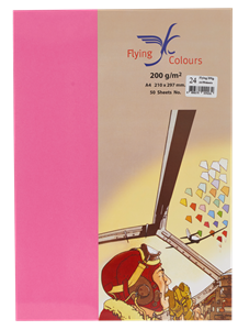 Picture of กระดาษสีถ่ายเอกสารฟลายอิ้ง (Flying) Colours No.24 สีชมพูบานเย็น (50 แผ่น)