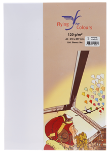 Picture of  กระดาษสีถ่ายเอกสารฟลายอิ้ง (Flying) Colours No.1 สีขาว (100 แผ่น)