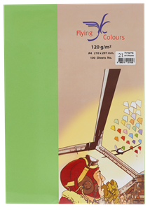 Picture of กระดาษสีถ่ายเอกสารฟลายอิ้ง (Flying) Colours No.21 สีเขียวสด (100 แผ่น)