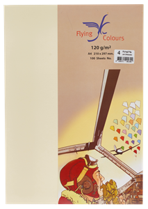 Picture of กระดาษสีถ่ายเอกสารฟลายอิ้ง (Flying) Colours No.4 สีครีม (100 แผ่น)