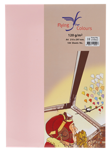 Picture of กระดาษสีถ่ายเอกสารฟลายอิ้ง (Flying) Colours No.18 สีชมพู (100 แผ่น)