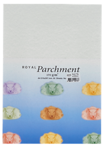 Picture of กระดาษลายขนแกะ Royal Parchment 170 แกรม สีเทา No.23  ขนาด A4 (50แผ่น)