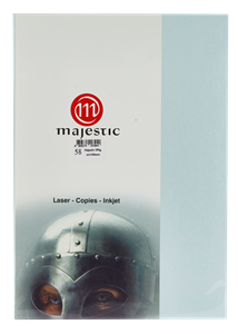 Picture of กระดาษประกายมุก Majestic ฟ้า 250 แกรม, 058, 25 แผ่น