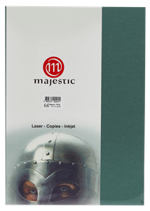 Picture of กระดาษประกายมุก Majestic เขียวเข้ม 250 แกรม, 066, 25 แผ่น