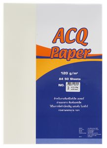 Picture of กระดาษ ACQ 120 แกรม งาช้าง 02, 50 แผ่น
