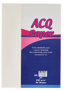 Picture of กระดาษ ACQ 240 แกรม งาช้าง 02, 50 แผ่น