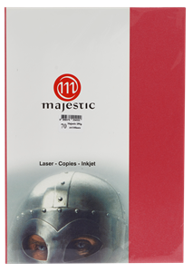 Picture of กระดาษประกายมุก Majestic แดง 250 แกรม, 070, 25 แผ่น