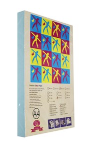 Picture of กระดาษการ์ดสี MAC 110 แกรม A4, สีฟ้า  (180 แผ่น)