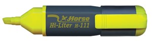 Picture of ปากกาเน้นข้อความ ตราม้า H-111 เหลือง