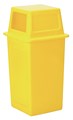 Picture of ถังขยะเหลี่ยมแบบมีช่องทิ้งขยะ DBS09 47x47x95ซม,เหลือง 90 ลิตร