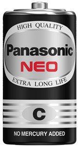 Picture of ถ่านไฟฉาย Panasonic นีโอ (ก้อนดำ) C (แพ็ค 2 ก้อน)