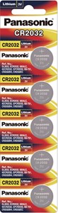 Picture of ถ่านกระดุม Panasonic CR-2032 ลิเธี่ยม (5 ก้อน/กล่อง)