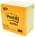 Picture of โพสต์-อิท® โน้ต 654-4VAD, สีเหลือง 4 เล่ม แถมสีสะท้อนแสง 1 เล่ม, 3x3"