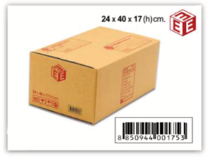 Picture of กล่องไปรษณีย์แบบฝาชน เบอร์ E BR-E (1X20)