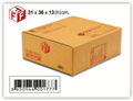 Picture of กล่องไปรษณีย์แบบฝาชน เบอร์ F BR-F (1X10)