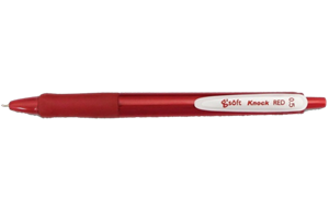 Picture of ปากกาลูกลื่นเจล g'SOFT  KNOCK, แดง, 0.5 มม.