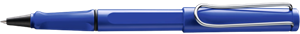 Picture of ปากกา LAMY safari blue [314] Rollerball pen, M63M black, sturdy plastic, shiny blue