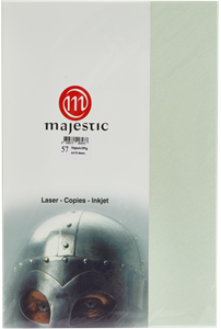 Picture of กระดาษประกายมุก Majestic เขียวอ่อน 120 แกรม, 057, 50 แผ่น Metallic