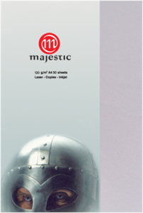 Picture of กระดาษประกายมุก Majestic เงิน 120 แกรม, 059, 50 แผ่น Metallic