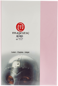 Picture of กระดาษประกายมุก Majestic ชมพู 120 แกรม, 060, 50 แผ่น Metallic