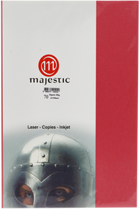 Picture of กระดาษประกายมุก Majestic แดง 120 แกรม, 070, 50 แผ่น Metallic