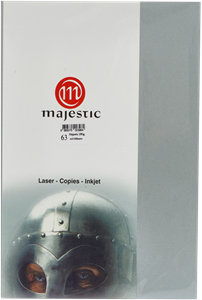Picture of กระดาษประกายมุก Majestic เทา 120 แกรม, 063, 50 แผ่น Metallic