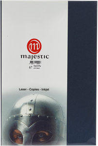 Picture of กระดาษประกายมุก Majestic น้ำเงิน 120 แกรม, 067, 50 แผ่น Metallic