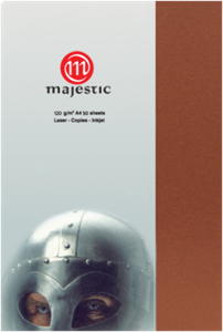 Picture of กระดาษประกายมุก Majestic น้ำตาล 120 แกรม, 068, 50 แผ่น Metallic