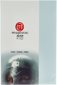 Picture of กระดาษประกายมุก Majestic ฟ้า 120 แกรม, 058, 50 แผ่น Metallic