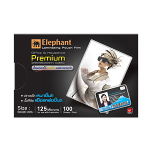 Picture of ตราช้าง ฟิล์มเคลือบบัตร PREMIUM 60x90มม. 125MIC.