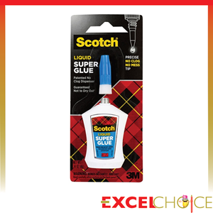 Picture of สก๊อตช์ ซูเปอร์กลูชนิดนํ้ากาวสารพัดประโยชน์ AD124 Scotch Super Glue Liquid in Precision Applicator