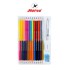 Picture of ตราม้า ดินสอสีไม้ยาว (2หัว 2สี) 12แท่ง 24สี +กบ+ดินสอ+ยางลบ H-1224