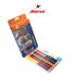 Picture of ตราม้า ดินสอสีไม้ยาว (2หัว 2สี) 12แท่ง 24สี +กบ+ดินสอ+ยางลบ H-1224