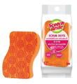 Picture of สก๊อตช์-ไบรต์ แผ่นใยขัดพร้อมฟองน้ำสครับดอท HD รุ่นรุ่นไร้ริ้วรอย ส้ม SCRUB DOTS NS 3M Scotch-Brite