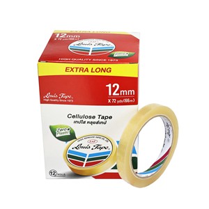 Picture of เทปใส หลุยส์ 1/2" x 72 หลา แกนใหญ่, 12 ม้วน