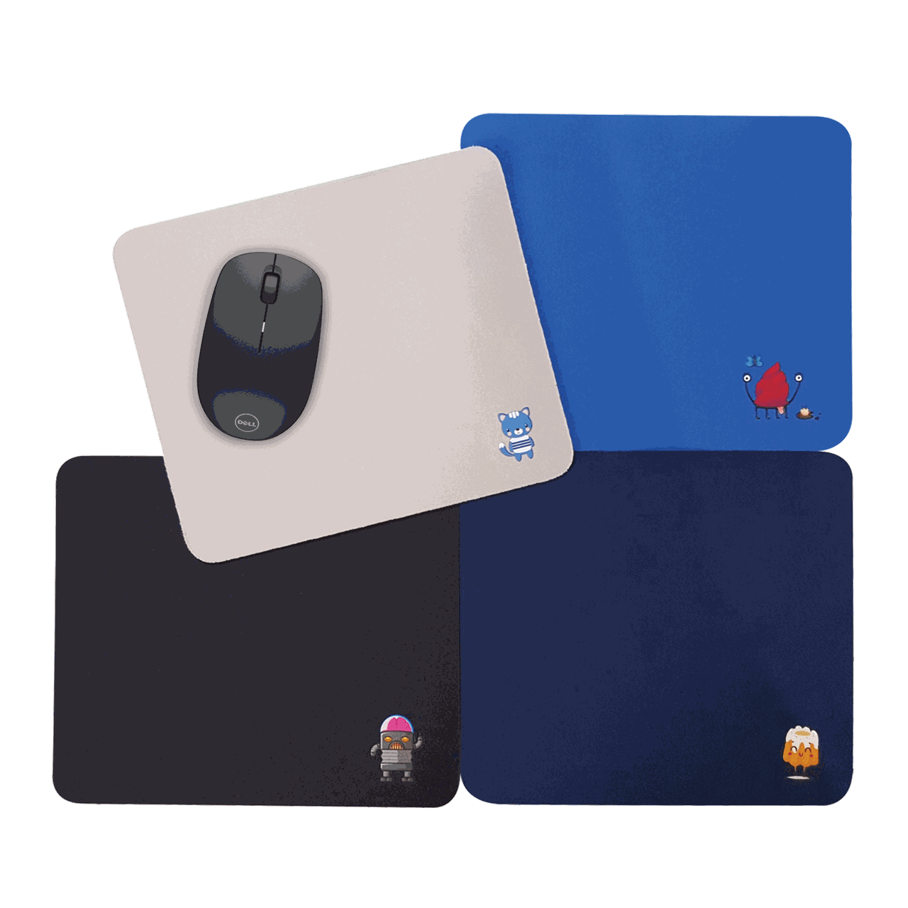 รูปภาพของ แผ่นรองเม้าส์ผ้าไมโครไฟเบอร์  คละสี MP120