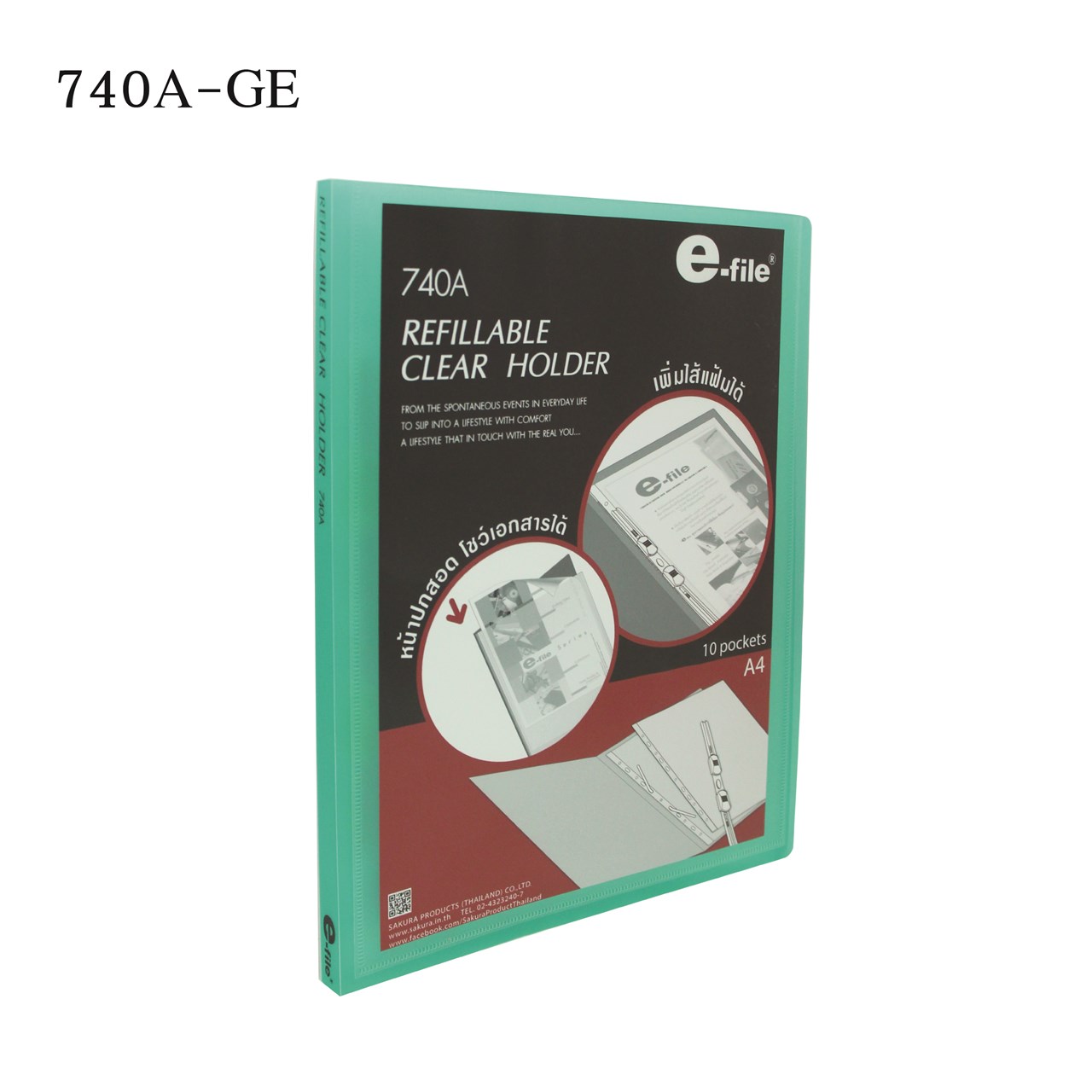 Picture of รีฟิลเอเบิล เคลีนร์โฮลเดอรี e-file740A-GE