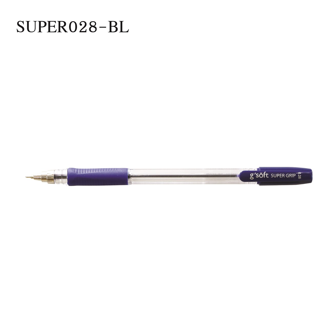 รูปภาพของ ปากกาลูกลื่นเจล g'SOFT SUPER GRIP 0.28 น้ำเงิน