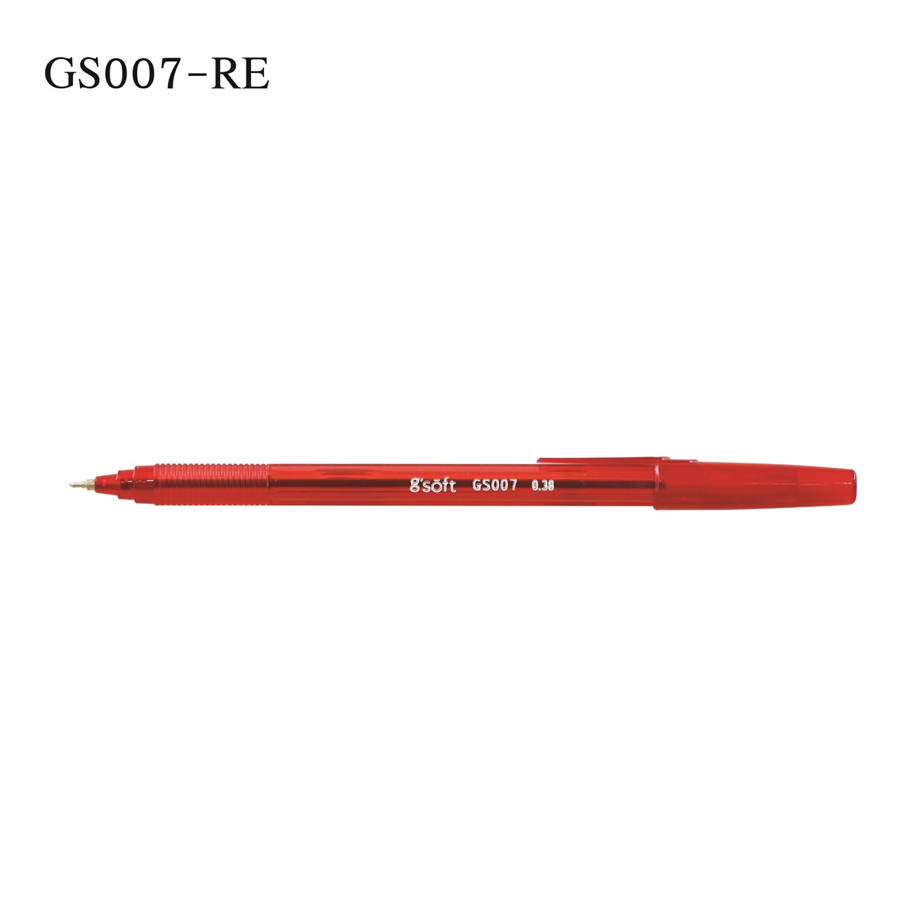 Picture of ปากกาลูกลื่นเจล g'SOFT GS007-RE-30 แดง