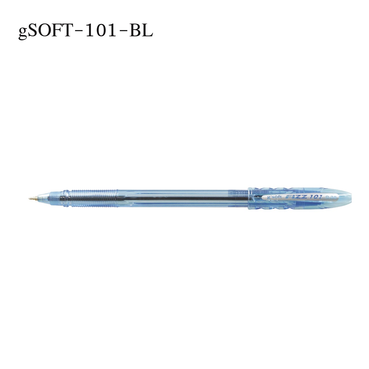 รูปภาพของ ปากกาลูกลื่นเจล g'SOFT Fizz 101, 0.38 มม. น้ำเงิน