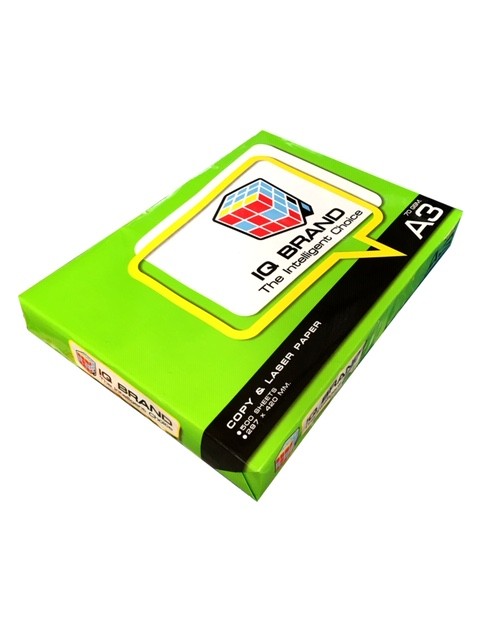 Picture of กระดาษถ่ายเอกสาร IQ Brand เขียว 70-A3 (500 แผ่น)