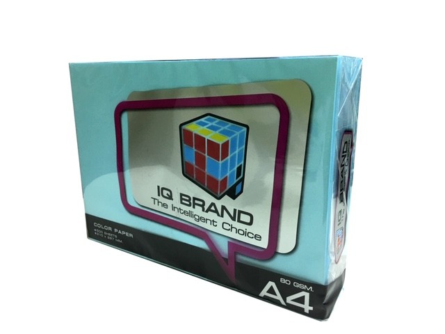 รูปภาพของ กระดาษสีถ่ายเอกสาร IQ Brand สีฟ้าเข้ม