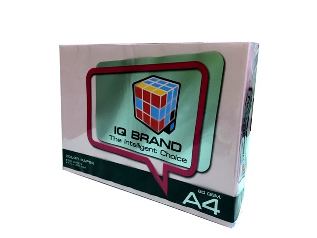 Picture of กระดาษสีถ่ายเอกสาร IQ Brand สีชมพูเข้ม