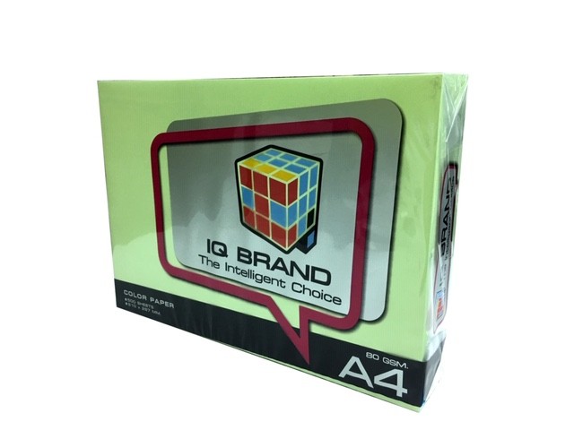 รูปภาพของ กระดาษสีถ่ายเอกสาร IQ Brand สีเขียว