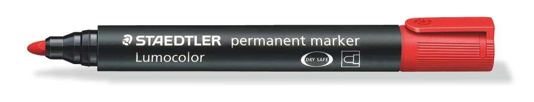 Picture of สเต็ดเล่อร์ (Staedtler) มาร์คเกอร์หัวกลมบูเลท แดง