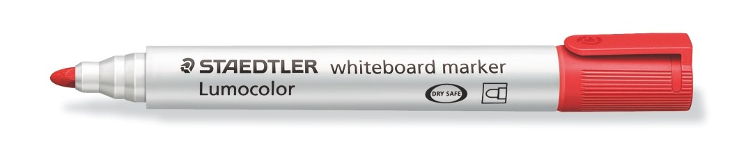 รูปภาพของ สเต็ดเล่อร์ (Staedtler) ปากกาไวท์บอร์ด สีแดง