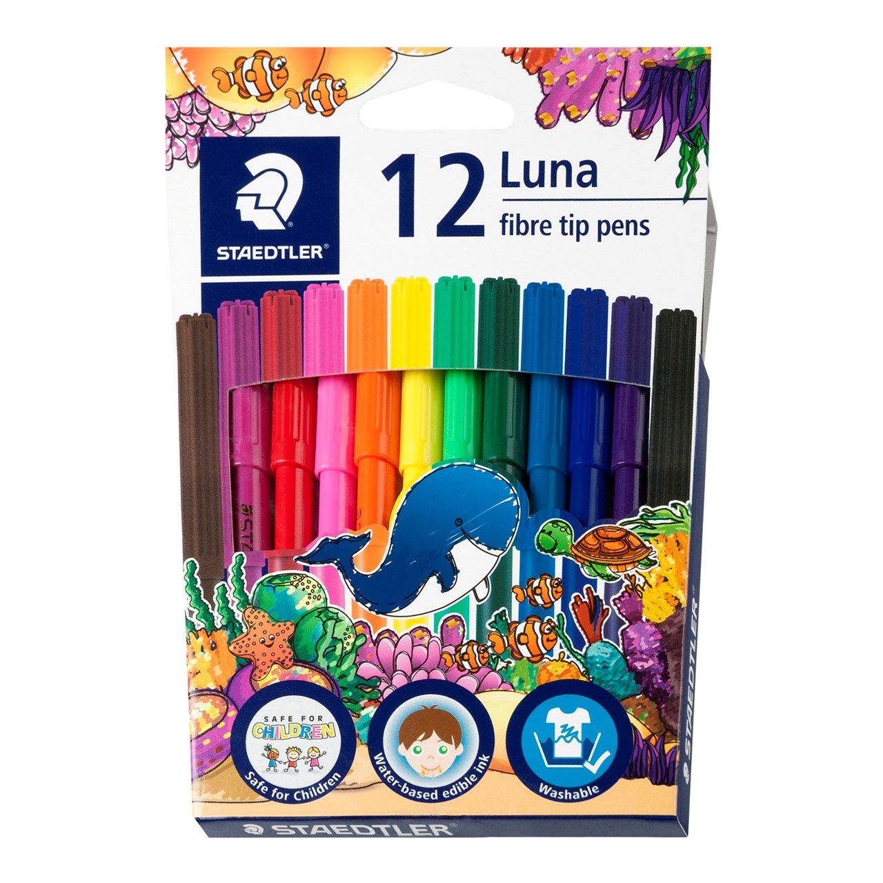 Picture of สเต็ดเล่อร์ (Staedtler) ปากกาเมจิก ลูน่า 12 สี